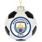 Tree Buddees x Manchester City F.C. Official Football Club Bauble Limited Edition Christmas Ornament - Glass Soccer Ball